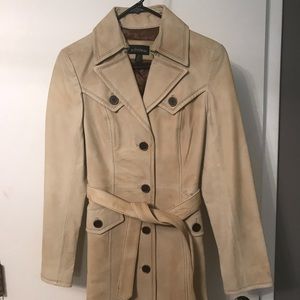 Like new leather coat from Le Chateau